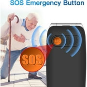 4G Flip Phone for Senior, 2.4 Inch Dual Screen SOS Emergency Call Feature Phone 1450mAh Battery with Charging Dock Big Push-Button for Elderly