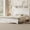 White + Wood+King, variant on Full Size Wood Platform Bed Frame,Retro Style Platform Bed with Wooden Slat Support,Dark Walnut