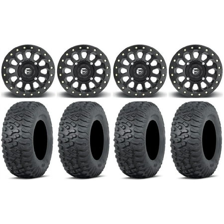 Fuel Vector Beadlock 15 Wheels Bk 30 Terra Hook Tires Can-Am Maverick X3 / Honda Pioneer 1000 / Talon Fuel Vector Beadlock 15 Wheels Bk 30 Terra Hook Tires Can-Am Maverick X3 / Honda Pioneer 1000 / Talon