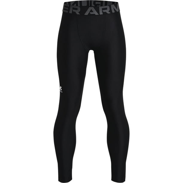 Leggins Under Armour HeatGear Armour para niños, color negro/gris