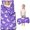 Unicorn and Rainbow Purple Pattern-2, variant on Unicorn and Rainbow Purple Pattern Teens Toddler Nap Mat with Pillow, Sleeping Mat Bag for Preschool Daycare 59"x22"