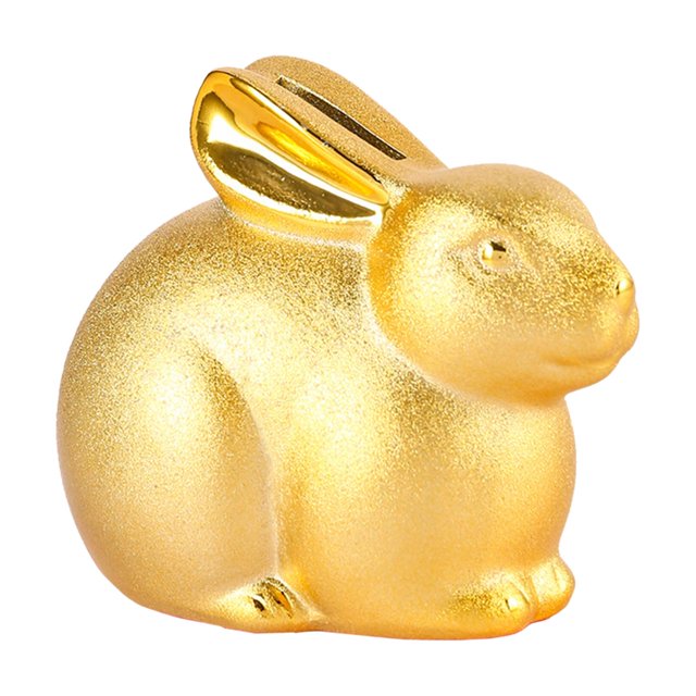 Caja de dinero Animal Bunny Estatua Escultura Ornamento Estuche de almacenamiento Conejo para dormitorio Escritorio y niñas Regalos 11cmx7cmx9cm Gloria Banco de dinero