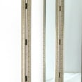 thumbnail image 3 of Full Size Dressing Screen with 3 Panel Resin Engraved Frame, Gold- Saltoro Sherpi, 3 of 4