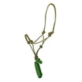 thumbnail image 2 of Nylon  Horse Braided Rope Noseband Halter w/ Lead Rope Lime Green 606EA01LG, 2 of 3