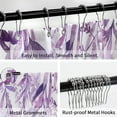 thumbnail image 4 of Small Stall Shower Curtain 36 x 72, Narrow Half Purple Shower Curtain, Spring Eucalyptus Plant Leaves Fabric Shower Curtain, Watercolor Floral Botanical Nature Aesthetic Shower Curtain, 4 of 5