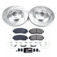 thumbnail image 3 of PowerStop Front Z23 Evolution Sport Carbon-Fiber Ceramic Brake Pad and Drilled & Slotted Rotor Kit Fits: HONDA Select Models K5857, 3 of 10