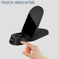 thumbnail image 3 of Utoimkio Wireless Charger,3 in 1 Qi-Certified Fast Charging Pad Compatible for Cell Phones and Watch,15W Max Foldable Fast Wireless Charging Stand, 3 of 5