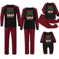 thumbnail image 4 of Penkiiy Pyjamas de Noël pour Famille Ensemble de Pjs Assortis, Pyjamas de Noël à Carreaux Rouges pour Femmes Hommes Enfants Rouge 2-3 Ans, 4 of 5