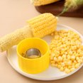 thumbnail image 2 of Hongchun Grain Corn, Kitchen Gadget 304 Stainless Steel Corn Separator Stripper, Yellow, 2 of 5