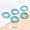 10PCS (Random Pick), variant on 6mm Natural Crystal Chalcedony Gemstone Ring Men Women Finger Circle Round Ring