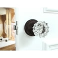 thumbnail image 6 of Passage Vintage Fluted Crystal Door Knobs Venetian Bronze Round Rosette, 6 of 7