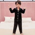 thumbnail image 3 of Conjunto de Pijamas de terciopelo Coral para niños y niñas, ropa de dormir cálida de franela de manga larga, de invierno, para Navidad y Año Nuevo, 3 of 4