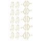 thumbnail image 1 of Lindos Clips De Papel, Clips De Papel Elegantes Ampliamente Utilizados 100pcs Estilo Elegante Para Archivos, 1 of 7