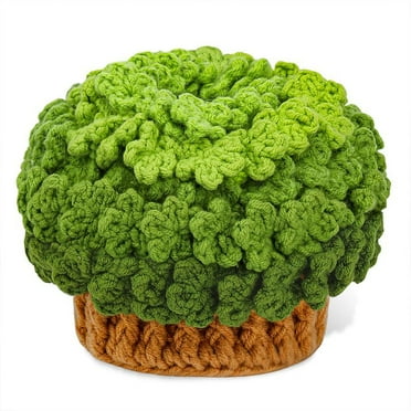 DIYCT Beginner Crochet Kit, Green Plant Coaster Crochet Start Kit with Step-by-Step Video Tutorials, Easy-to-Learn Complete Crochet Kit with Crochet Hook