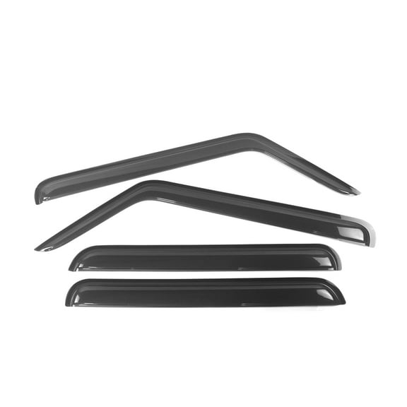 Ikon Motorsports Compatible with 06-10 Jeep Commander Acrylic Window Vent Visor Deflector Rain Guard 4Pc Outside Mount 2006 2007 2008 2009 2010