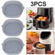 thumbnail image 1 of Freidoras Aire Antiadherentes Bandeja Silicona para Hornear Utensilios Reutilizables para Hornear en Casa (gris) 3 Uds., 1 of 9