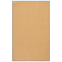 SAFAVIEH Martha Stewart Maximillian Solid Area Rug, Natural/Navy, 8' x 10'