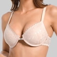 thumbnail image 5 of Women Bras Ladies Traceless Comfortable No Steel Ring Breathable Gathering Bra Woman Underwear Sports Bra Beige S, 5 of 6