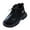 Black, variant on LYHaoo Boys And Girls Mesh Lace Shoes Fashion Mesh Lace Boots Non Slip Breathable Nude Boots Sizes 6 Black(Toddler)