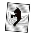thumbnail image 3 of Decoración de pared con fondo de gato, figura de gato para decoración del hogar, regalo de cumpleaños, adorno colgante de pared de metal para sala de, 3 of 8