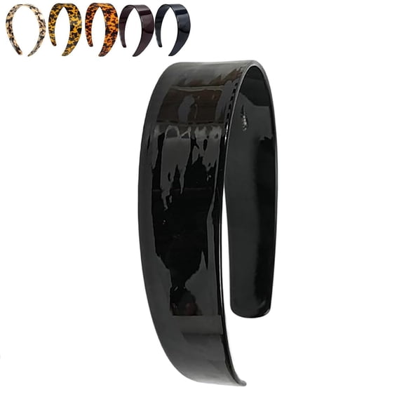 Thick Tortoise Shell Headband with Teeth for Women, 2026 New 1.5in No Slip Wide Retro Plastic Headbands, for Girls