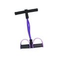 thumbnail image 1 of Banda de resistencia para pedales, cuerda de tensión portátil para estirar el abdomen, gimnasio en casa negro violento, 1 of 8