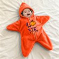 thumbnail image 2 of Ruyang Baby Starfish Zipper Hooded Crawling Suit Newborn Halloween Romper Infant Footie Jumpsuit Winter Warm Outfits, 2 of 6