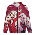 thumbnail image 3 of Hazbin Hotel Characters Teen Sweatshirts Zipper Hoodies Coat Jacket With Pockets Daily Hoody Hooded For Boys And Girls, 3 of 7