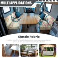 thumbnail image 5 of ZUXONGSY Peacock Peony Print RV Dinette Cushion Covers 4 Pcs Comfortable Camper Cushion Slipcover Stretchable Loveseat Sofa Chair Cover Furniture Protector for RV Camper Car Bench, 5 of 8