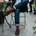 thumbnail image 2 of Biz Dots Men's Polka Dot Premium Dress Socks Burgundy Love Sock Company, 2 of 8