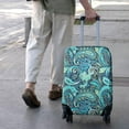 thumbnail image 3 of Blue Paisley and Floral Pattern Luggage Cover Fashion Suitcase Cover Baggage Covers Fit 25-28 Inch Luggage (Go Travel), 3 of 5