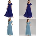 thumbnail image 2 of Aellinatey Womens Formal Dresses Wrap V-Neck Sexy Bridesmaid Wedding Guest Maxi Dresses, 2 of 14