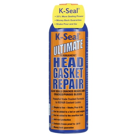 K-Seal Ultimate Head Gasket Repair, Stop Leak For Head Gaskets and Block Antifreeze & Coolant, Money Back Guarantee 16 oz Bottle