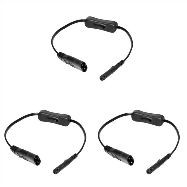 3X Cable de ExtensióN de AlimentacióN, Iec320 C7 una C8 Cable de ExtensióN del Adaptador de AlimentacióN con Control de Interruptor con Interfaz "8"