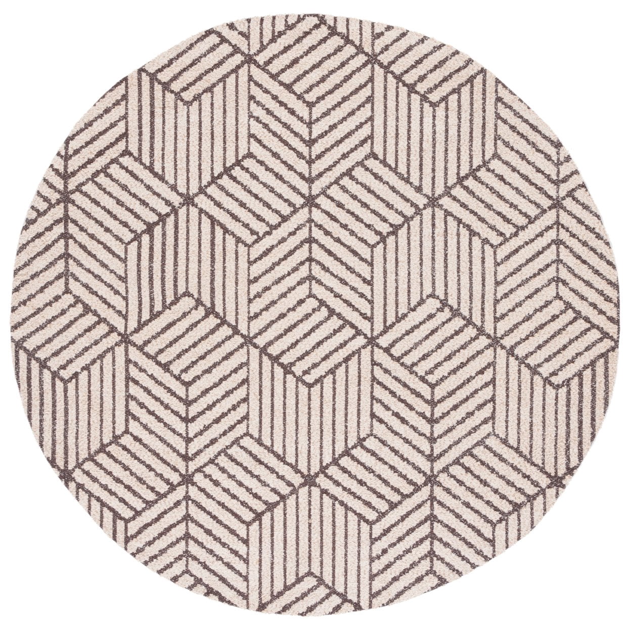 SAFAVIEH Classic Vintage Cayley Geometric Area Rug, Natural/Ivory, 9' x 12'