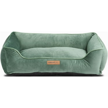 Vibrant Life Pet Bed, Large, 27" x 37', Faux Velvet