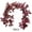 2PC-Wine Red, variant on Halloween Black Garland with LED Lights 70.87 Inch Gothic Foliage for Mantel Stair Halloween Party Home Indoor Decor
