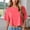 hwj# Light Pink331, variant on Crop Tops For Women Solid Color Round Neck Half Sleeve T Shirt Flowy Casual Top Loose Fit Relaxed Basic Cropped Tee Summer Lightweight Drop Shoulder Baggy Flowy Comfy Blouse,Light Gray,S