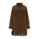 thumbnail image 5 of RKSTN Faux Suede Fringed Dress for Women Plus Size Turtleneck Vintage Fringe Short Hem Dresses Womens Casual Solid Oversized High Neck Long Sleeve Suede Mini Dress Holiday Party Tassel Gowns, 5 of 9