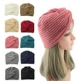 thumbnail image 4 of KMYY Women Hat Solid Color Knitted Autumn Winter Stretchy Dome Beanie Headwrap for Daily Wear ,Gift, 4 of 8