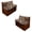 Beige-Cow Print, variant on SCRAWLGOD Hippie Daisy Print RV Dinette Cushions Covers Washable 2 Piece Set RV Booth Seat Slipcover Universal Stretch RV Dinette Seat Booth Cover