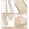 thumbnail image 4 of Exerin Minimizer Bras for Women Soft Fabric Comfort Full Figure Unpadded Underwire Everyday Bra(Beige,40D), 4 of 5