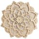 thumbnail image 1 of Luz LED de noche, decoración de pared moderna con puertos USB, elegante lámpara colgante de paneles de MDF con diseño de mandala de madera, 1 of 5