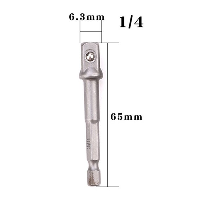 Ruibeauty Adaptateur de Prise de Perceuse 1/4 Pouces pour Impact Driver Hexagone à Prise Carrée