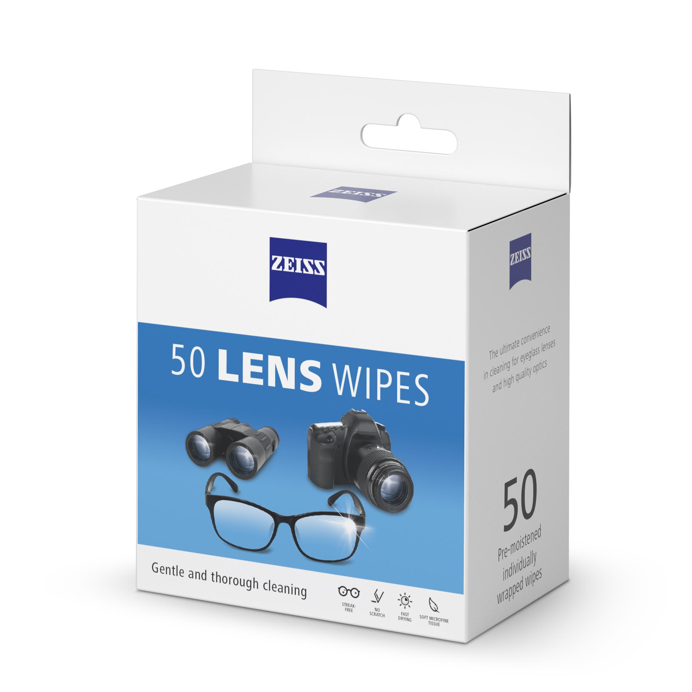 ZEISS Gentle and Thorough Cleaning Eyeglass Lens Cleaner Wipes, 50 Count - image 3 of 6