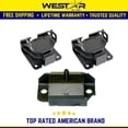 thumbnail image 3 of Front Motor Mount 2PCS Set Compatible for 96-05 Chevrolet Blazer/ S10 4.3L EM-2802 A2802 Replaces 2802 2802, 3 of 3