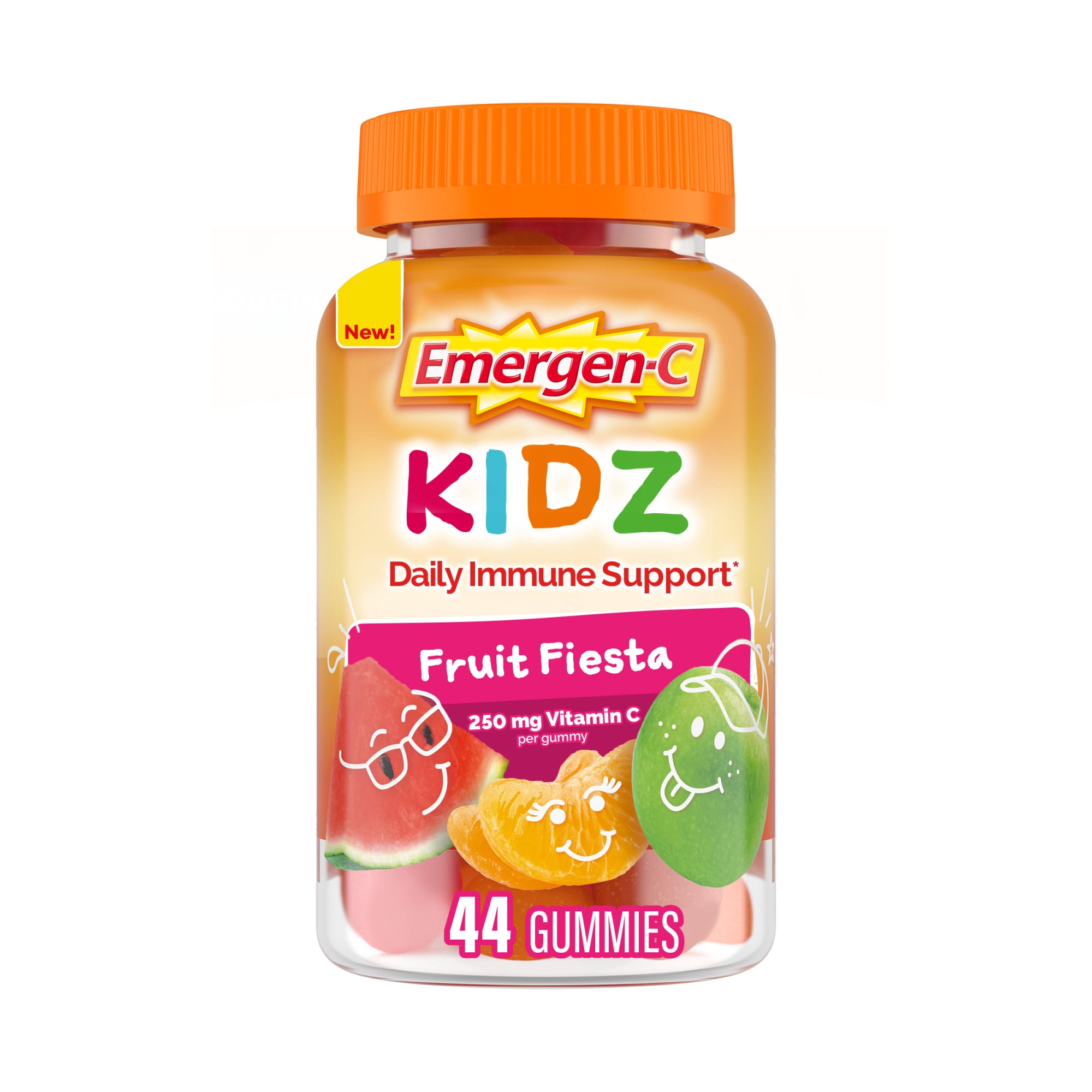 Emergen-C Kidz Daily Vitamin C Gummies for Immune Support, Fruit Fiesta, 44 Ct