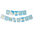 thumbnail image 2 of Billuyoard 1 Uds. Conjunto de tarjeta de papel azul de 16,4 pies decoraciones de feliz cumpleaños cartel de feliz cumpleaños para fiesta de Kits de decoración para fiestas Azul 16.4 pies, 2 of 6