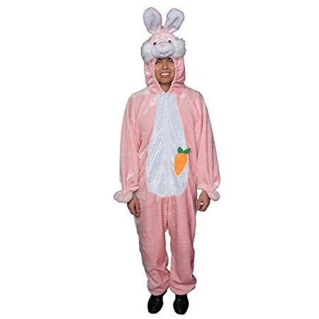 Adult Easter Bunny Costume - One Size Fits Most (Pink) - Walmart.com