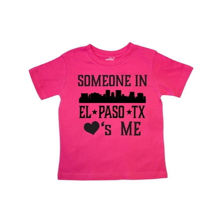 

Inktastic El Paso Texas Someone Loves Me Skyline Gift Toddler Boy or Toddler Girl T-Shirt